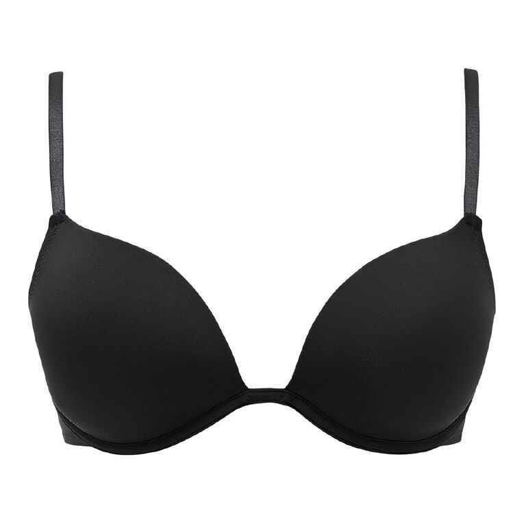 H&H Women's Push Up Bra, Black, hi-res