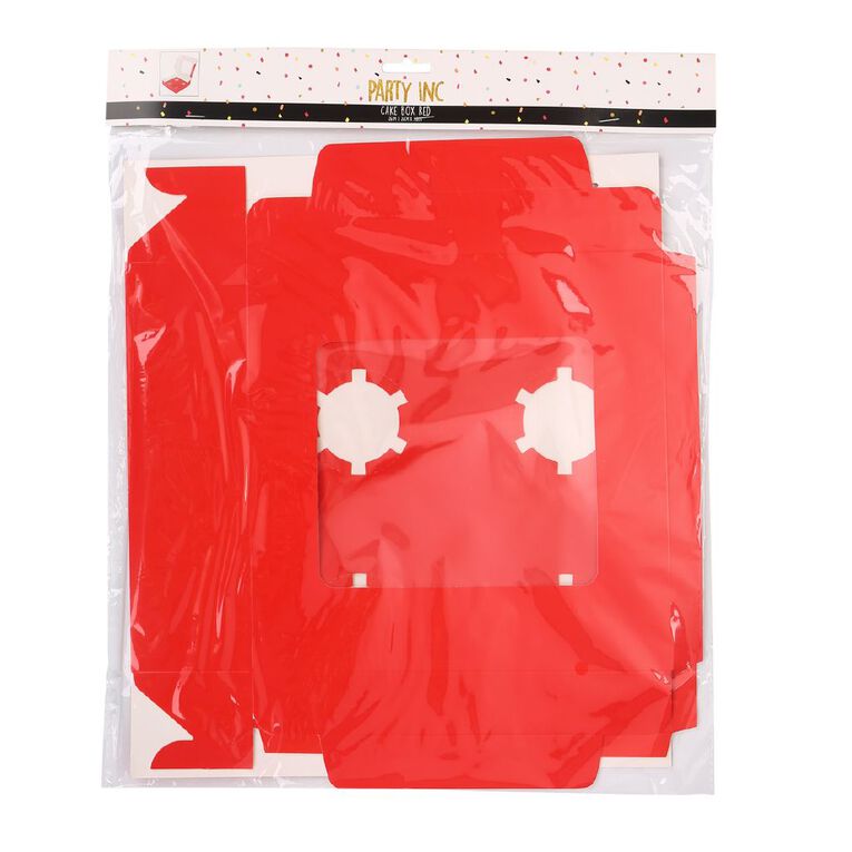 Party Inc Cupcake Box Red, , hi-res