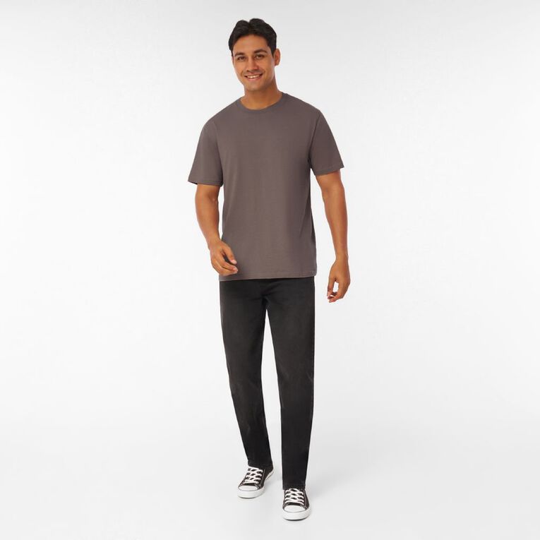 H&H Men's Regular Fit Plain Tee, Beige, hi-res