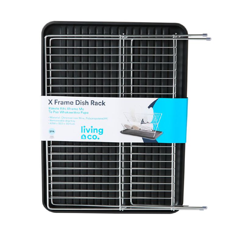 Living & Co Xframe Dishrack with Tray, , hi-res