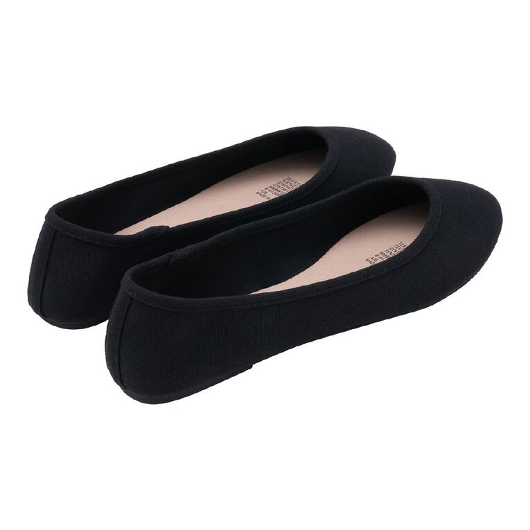 H&H Women's Dorsee Ballet Shoes, Black, hi-res