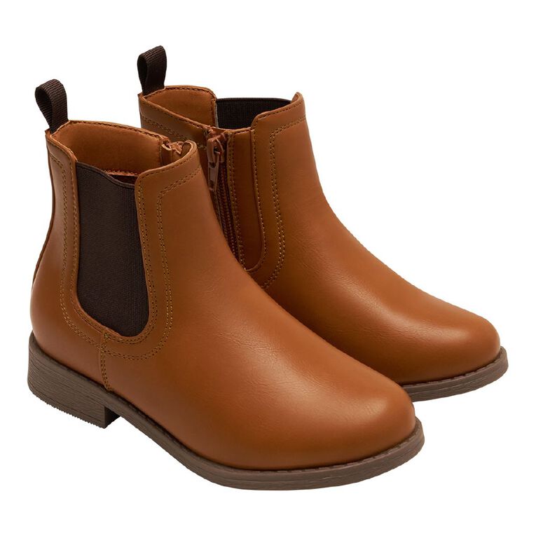 Young Original Senior Kids' Cara Boots, Tan, hi-res