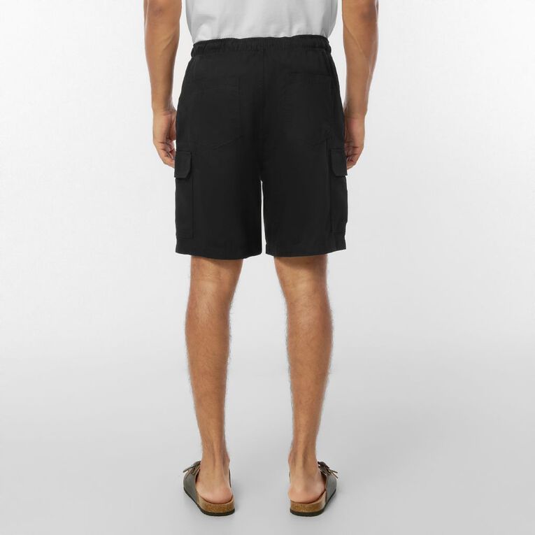 H&H Men's Cargo Shorts, Black, hi-res