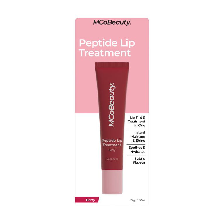 MCoBeauty Peptide Lip Treatment Tint Berry, , hi-res