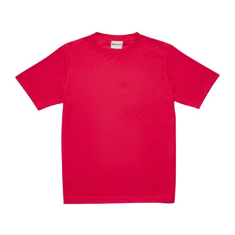 Schooltex Adults' Plain Breezeway Tee, Red Mid, hi-res