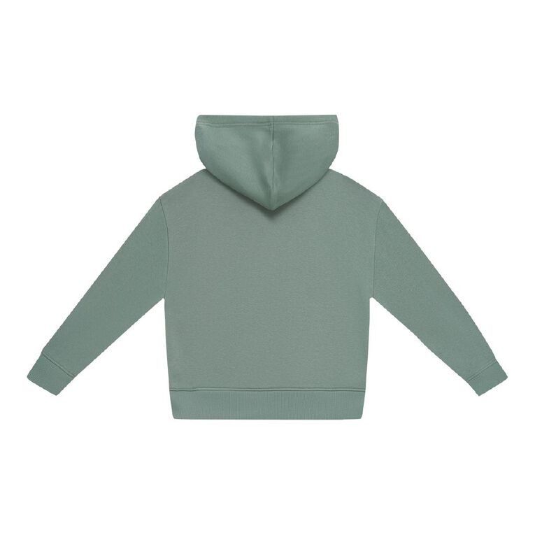 Young Original Plain Hoodie, Green Mid, hi-res