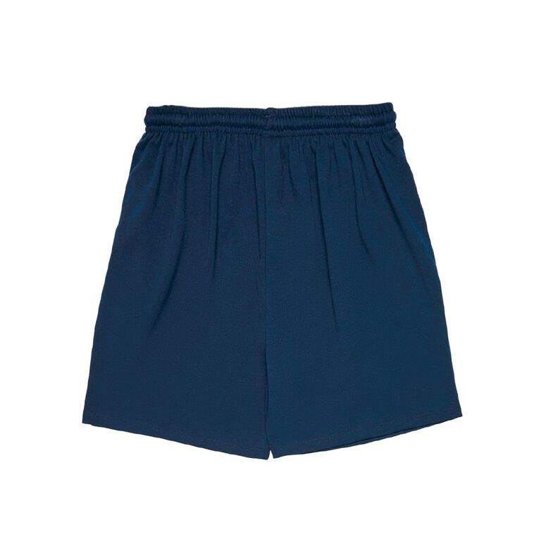Schooltex Temuka Primary Knit Shorts with Screenprint, Navy, hi-res
