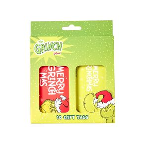 Grinch Christmas Gift Tags 10 Pack