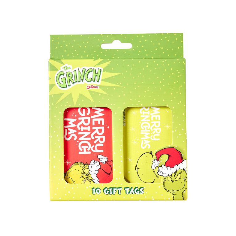 Grinch Christmas Gift Tags 10 Pack, , hi-res