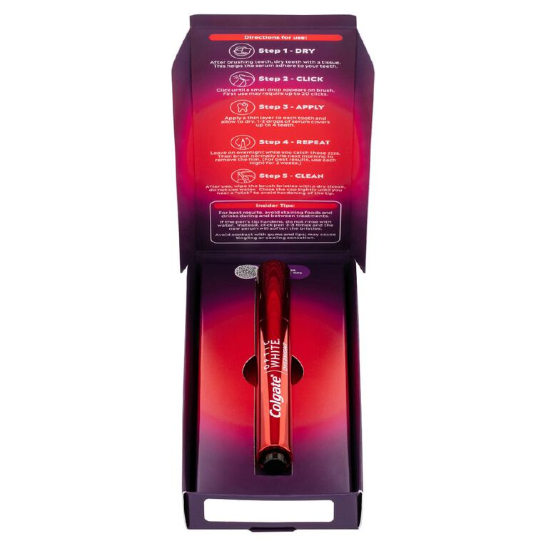 Colgate Optic White Nightly Treatment Whitening Wand 3% 1 Pack 2.5ml, , hi-res