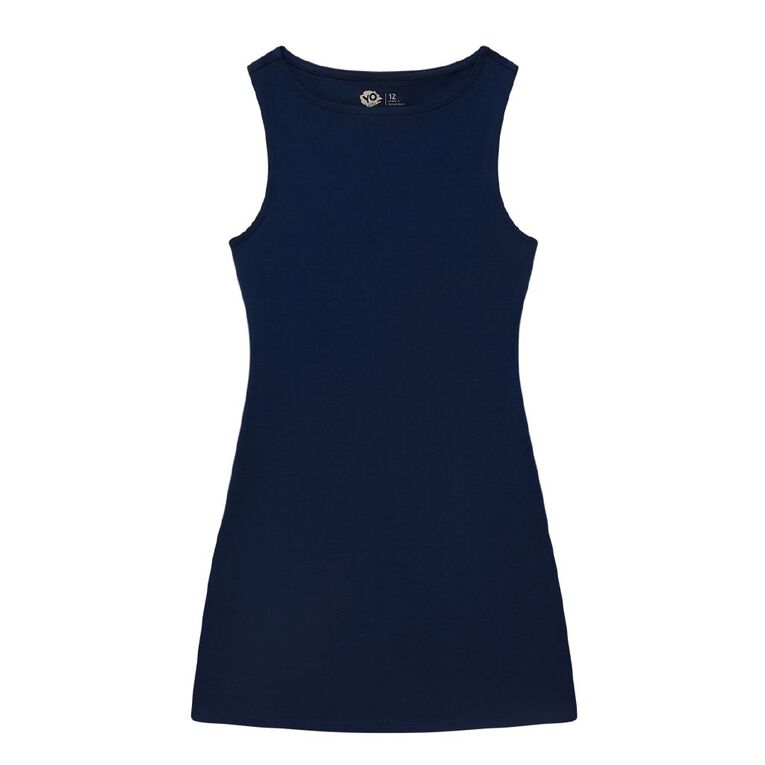 Young Original Boat Neck Dress, Blue Dark, hi-res