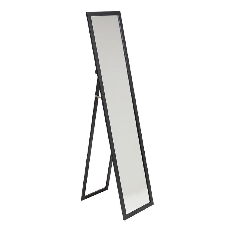 Living & Co Standing Mirror 155cm Black, , hi-res