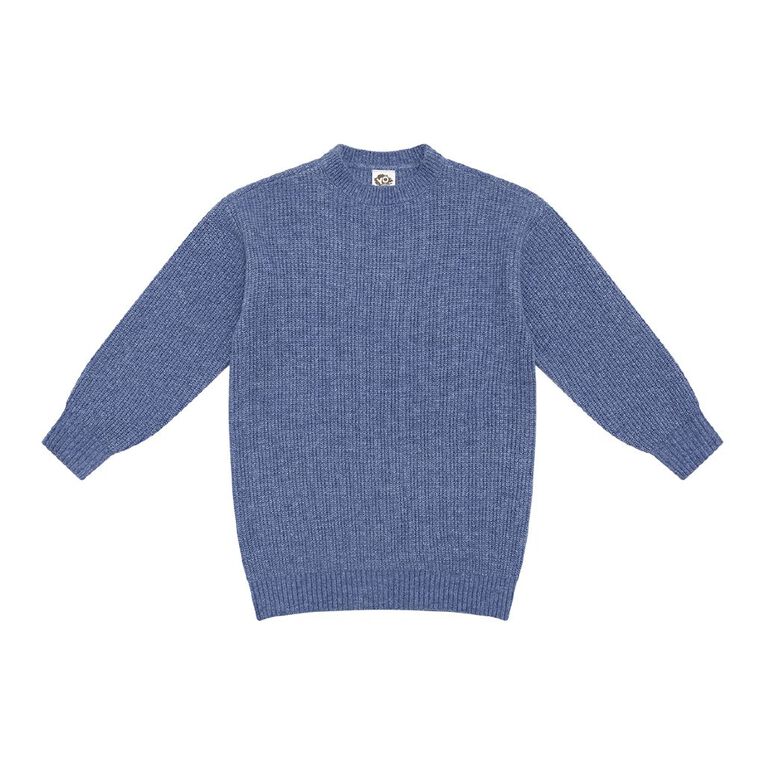 Young Original Knit Sweater Dress, Purple Mid, hi-res