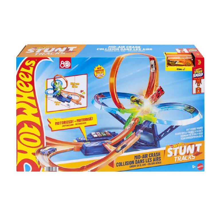 Hot Wheels Stunt Tracks Mid Air Crash Trackset, , hi-res