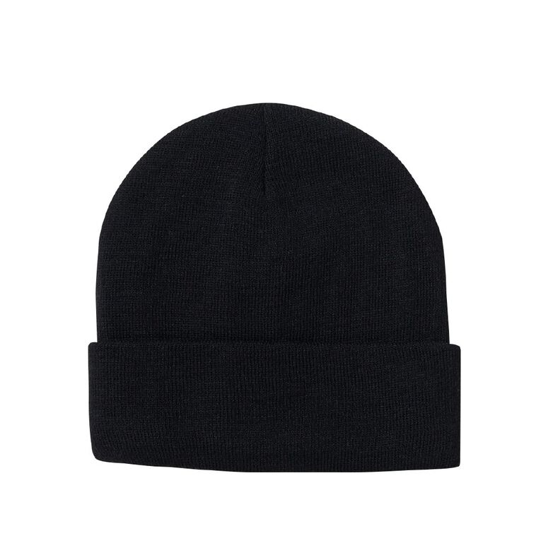 Rivet Men's Thermal Beanie, Black, hi-res