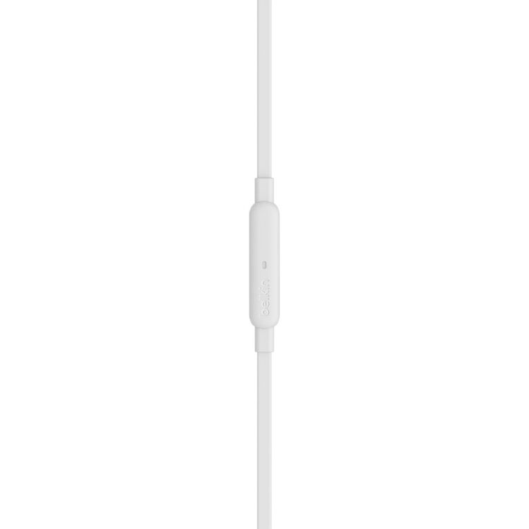 Belkin USB-C Wired EarBuds with Adjustable Volume Limiter White, , hi-res