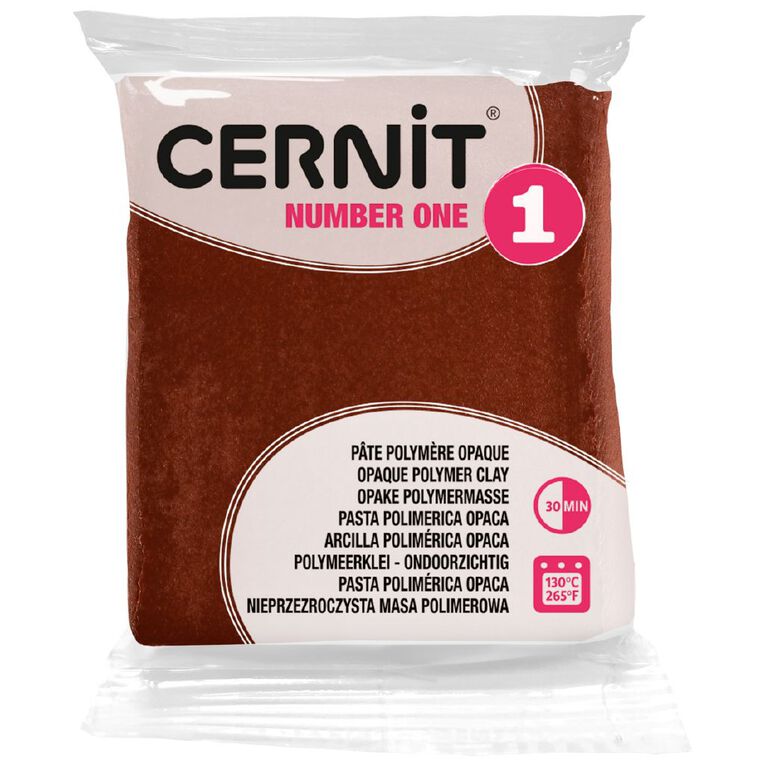Cernit Polymer Clay No1 56g Brown Brown, , hi-res