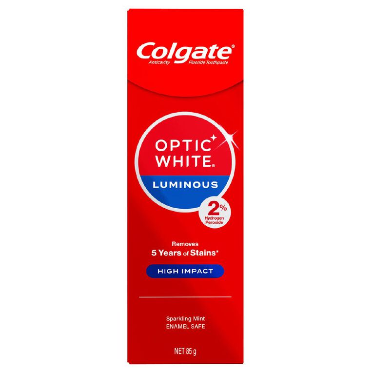 Colgate Optic White High Impact Toothpaste 85g, , hi-res