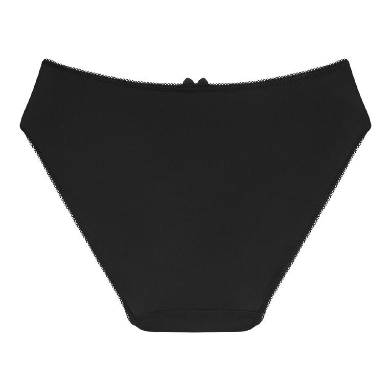 H&H Women's Florence Bikini Briefs, Black, hi-res