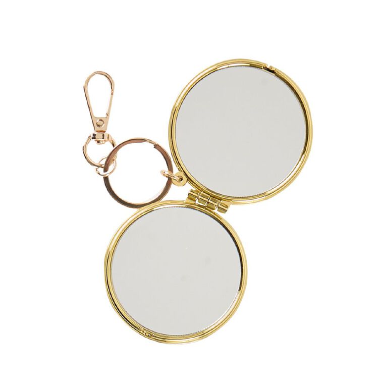 Poppi Bag Charm Compact Mirror Leopard, , hi-res