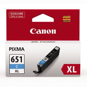 Canon Ink CLI651XL Cyan 750 Pages