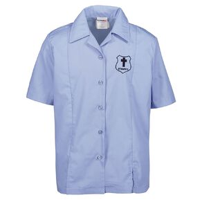 Schooltex St Mary's Hastings Short Sleeve Blouse with Embroidery