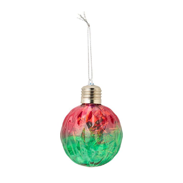 Wonderland Light Up Bauble Assorted 8cm, , hi-res