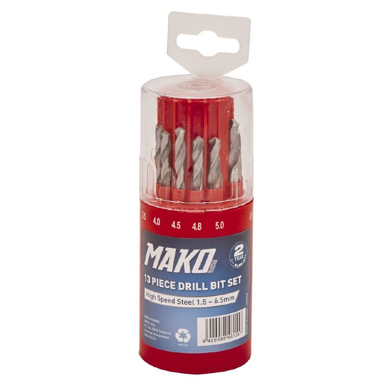 Mako Drill Bit Set 13 Piece, , hi-res