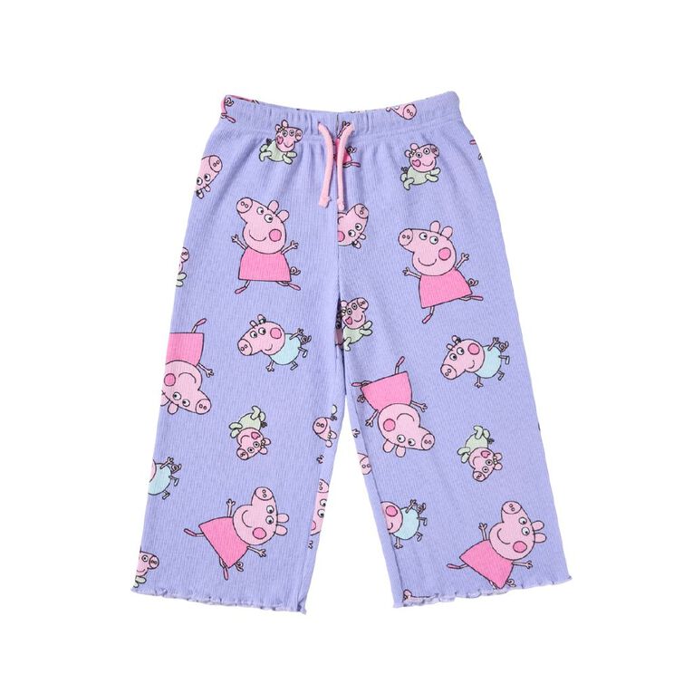 Peppa Pig Wide Leg Toddler Trackpants, Purple Light, hi-res