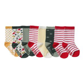 H&H Infants' Jaquard Crew Socks 3 Pack