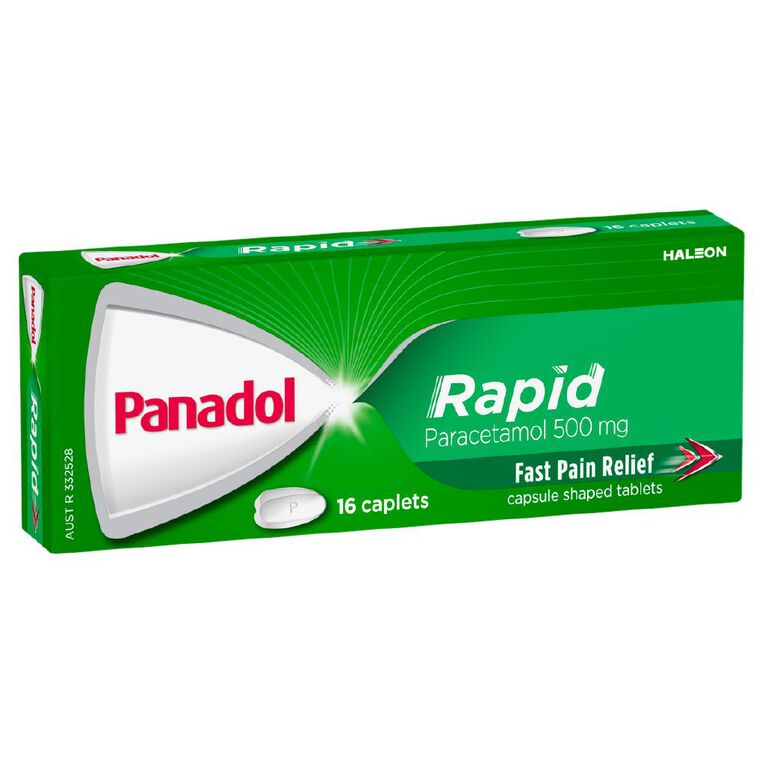 Panadol Rapid Caplets 16 Pack, , hi-res