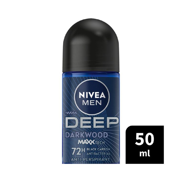 Nivea Men Roll On Deodorant Deep Darkwood 50ml, , hi-res