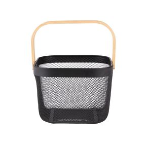 Living & Co Mesh Basket Black