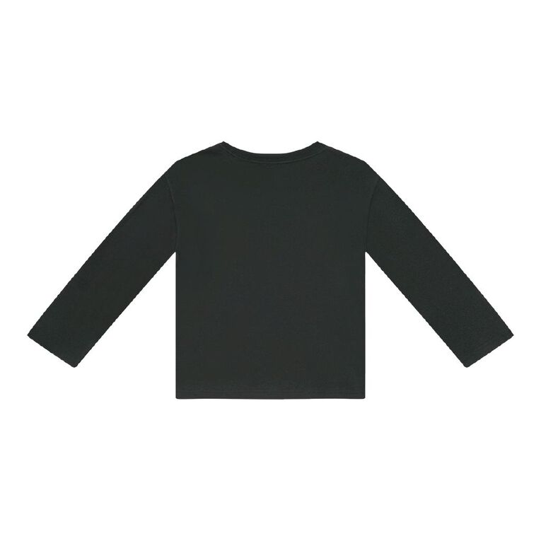 Young Original Long Sleeve Printed Tee, Black, hi-res