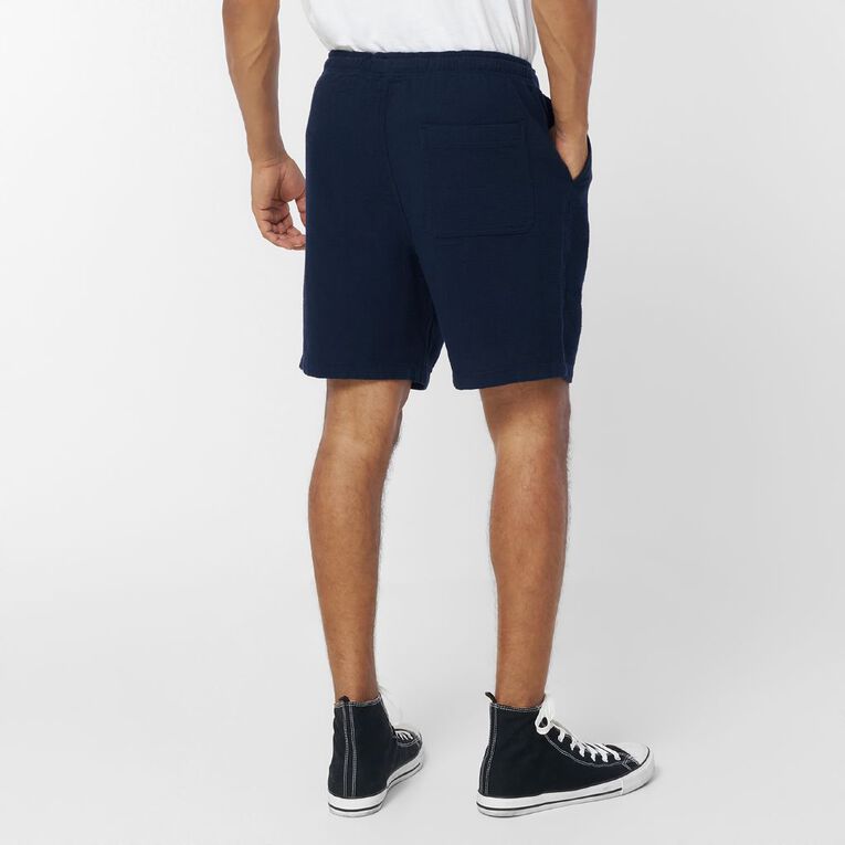 H&H Men's Textured Shorts, Blue Dark, hi-res