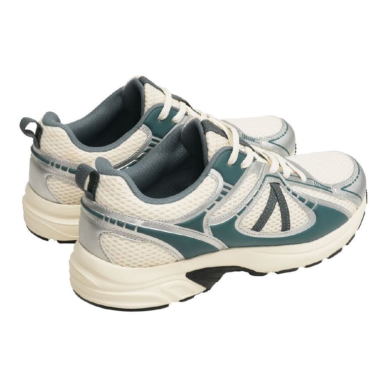 Active Intent Women's Nora Trainers, Green/White, hi-res