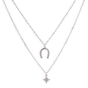 2 Layer Necklace Silver Plated