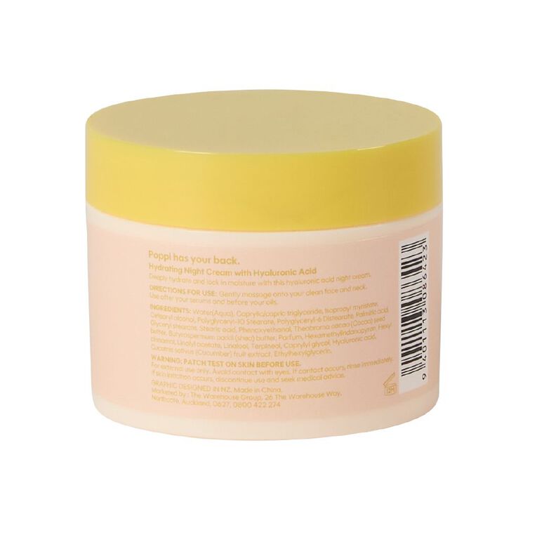 Poppi Hyaluronic Acid Night Cream, , hi-res