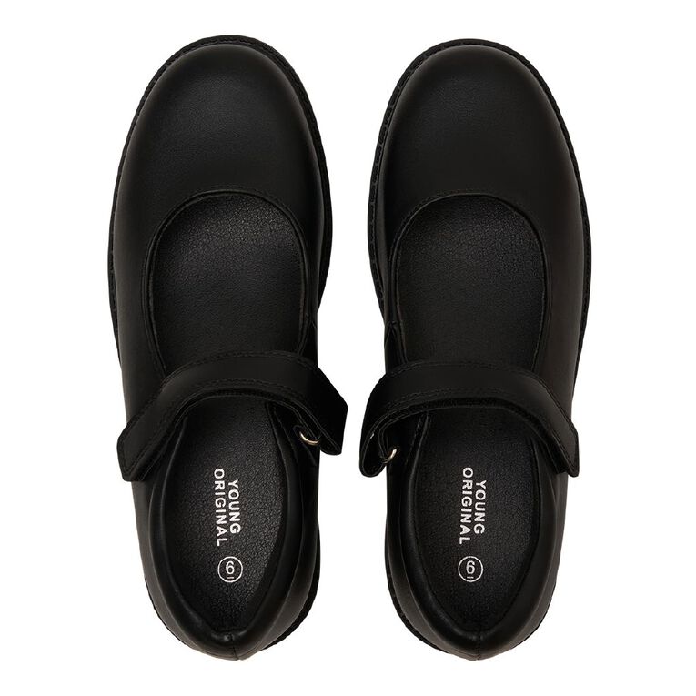 Young Original Senior Kids' Jess School Shoes, Black, hi-res