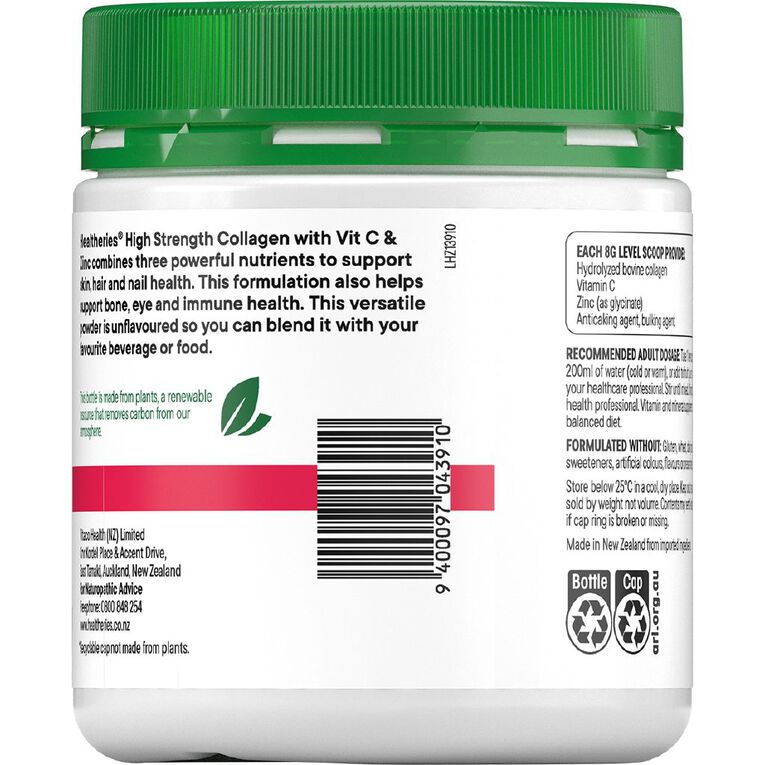 Healtheries High Strength Collagen Powder 170g, , hi-res