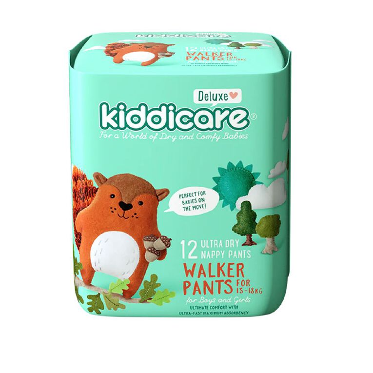 Kiddicare Deluxe Nappy Pants Walker 13-18kg 12s, , hi-res