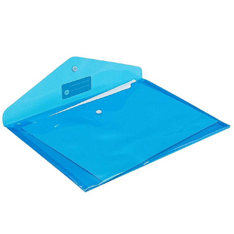 WS Document Envelope Single Dome Blue A4, , hi-res