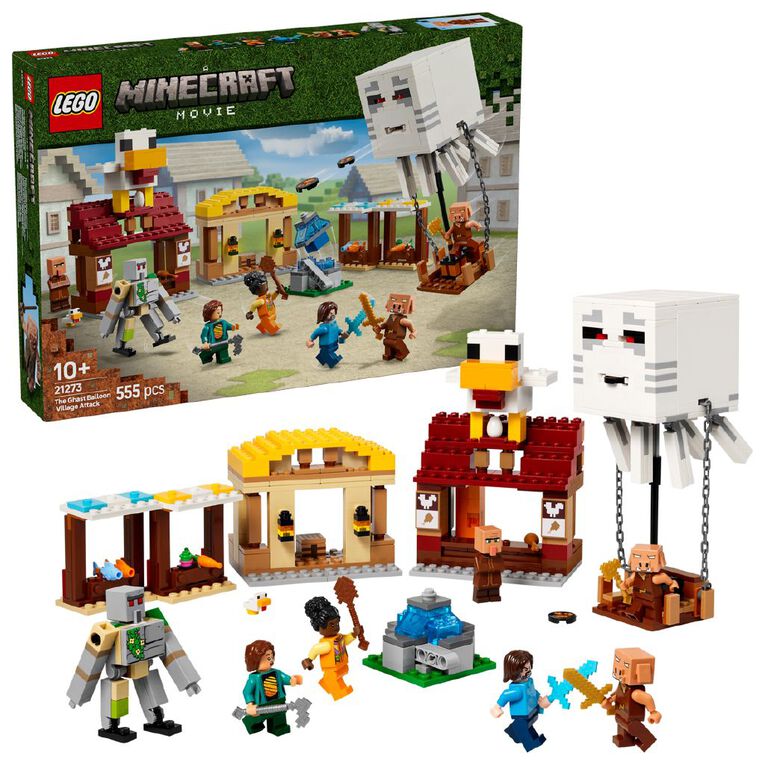LEGO Minecraft The Ghast Balloon Village Attack 21273, , hi-res