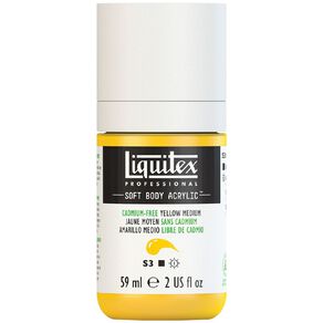 Liquitex Soft Body S3 Acrylic Paint Cadmium Free Medium Yellow