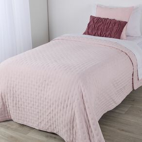 Living & Co Kids Quilted Blanket Pink Single