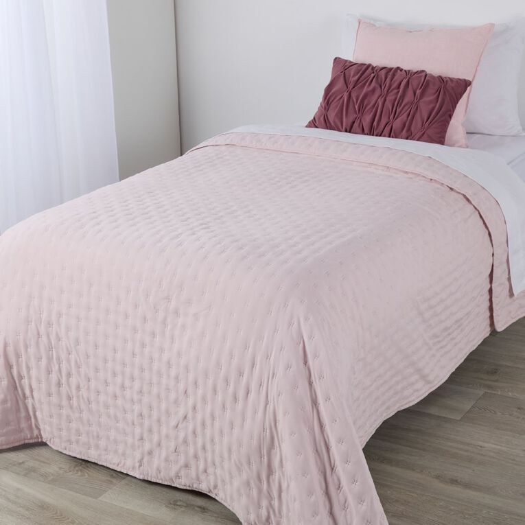 Living & Co Kids Quilted Blanket Pink Single, , hi-res