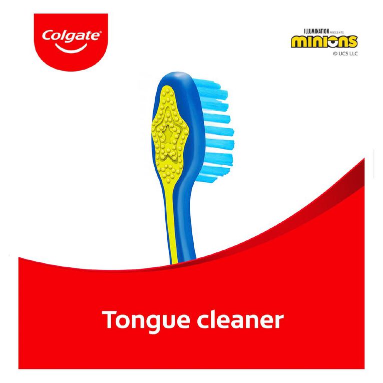 Colgate Minions Smiles Youth Toothbrush 2 Pack, , hi-res