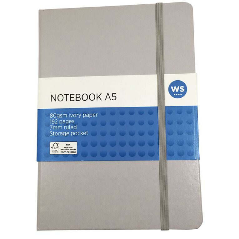 WS Notebook PU Grey Light A5, , hi-res