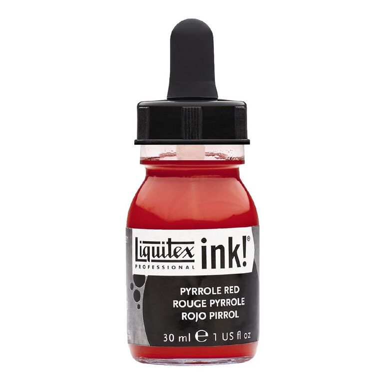 Liquitex Ink 30ml Pyrrole Red, , hi-res
