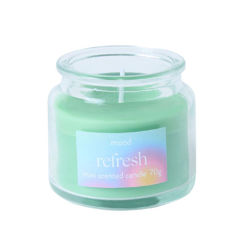 Living & Co Mood Mini Scented Candle Refresh Jasmine 70g, , hi-res